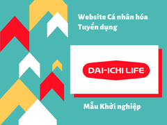 Mẫu Website cá nhân hóa dành cho Tuyển dụng Khởi nghiệp tại: Daiichi Life