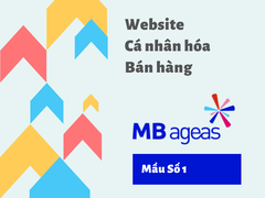 Mẫu Website cá nhân hóa dành cho Bán hàng số 1 tại: MB Ageas