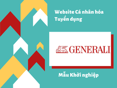 Mẫu Website cá nhân hóa dành cho Tuyển dụng Khởi nghiệp tại: Generali Việt Nam