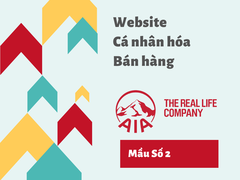 Mẫu Website cá nhân hóa dành cho Bán hàng số 2 tại: AIA Việt Nam