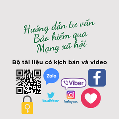 Bộ tài liệu hướng dẫn tư vấn và chốt hợp đồng bảo hiểm qua Mạng xã hội