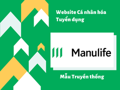 Mẫu Website cá nhân hóa dành cho Tuyển dụng Truyền thống tại: Manulife Việt Nam