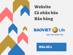 Mẫu Website cá nhân hóa dành cho Bán hàng số 2 tại: Bảo Việt