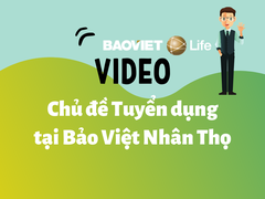 Video chủ đề tuyển dụng tại Công ty Bảo hiểm Bảo Việt Nhân thọ