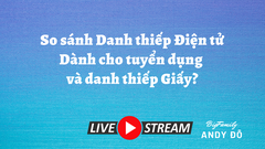 ❓❓So sánh Danh thiếp Điện tử dành cho tuyển dụng và danh thiếp Giấy?