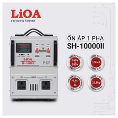 Ổn Áp Lioa 1 Pha SH 10kVA (150-250V) New 2020 - Đồng Hồ Điện Tử
