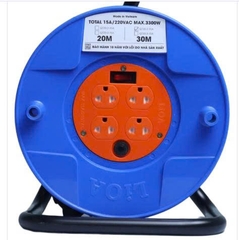 Ổ Cắm Rulo LiOA 20M QT20-2-15A Kéo Dài Quay Tay