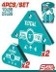 Bộ 4 ke góc nam châm hàn 3 góc TAMWH4062
