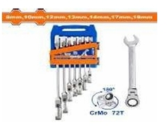 Bộ 7 cờ lê miệng vòng xoay 180độ