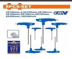 Bộ 8 cờ lê lục giác tay cầm chữ T