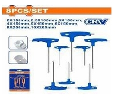 Bộ 8 cờ lê lục giác đầu bi tay cầm chữ T