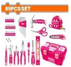 Bộ 89 món dụng cụ cầm tay (hồng)