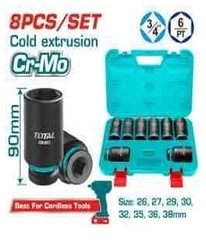 Bộ 8 đầu  tuýp tác động  sâu 3/4