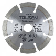 ĐĨA CẮT GẠCH KHÔ 100mm Tolsen - 76700                                                                                                                        