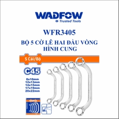 Bộ 5 cờ lê hai đầu vòng hình cung wadfow WFR3405