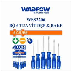 Bộ 6 tua vít dẹp & bake  wadfow WSS2206