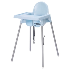 Ghế ăn dặm Antilop IKEA kèm khay xanh