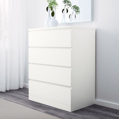 Tủ MALM trắng 4 ngăn kéo 80x100cm
