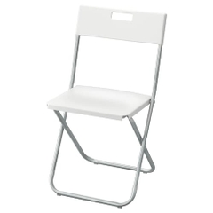 Ghế gấp Gunde Ikea Màu Trắng Kích Thước 78x42cm