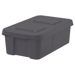 Hộp kèm nắp màu xám đậm KLÄMTARE 58x45x30 cm