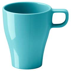 Ly Sứ Xanh Nhạt Ikea FÄRGRIK Mug, Turquoise, 25 ml