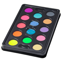 Màu Nước MALA Watercolour Box w 14 Colours Mixed Colours AP