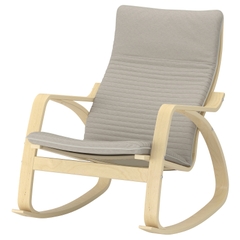 Ghế bập bênh POANG IKEA màu be sáng