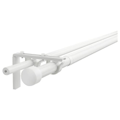 Bộ Giá Đỡ Kèm 2 Thanh Treo Rèm Räcka / Hugad 210 - 385 cm Màu Trắng