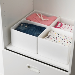 Set 2 hộp chia ngăn tủ quần áo RASSLA Ikea