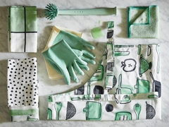 Găng tay cao su màu xanh size M RINNIG IKEA - găng tay rửa bát