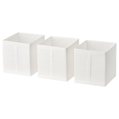 Set 3 hộp trắng SKUBB 31x34x33cm