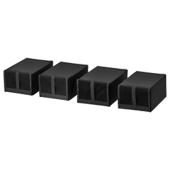 Set 4 hộp SKUBB IKEA đựng giày màu đen - hộp bảo quản giày