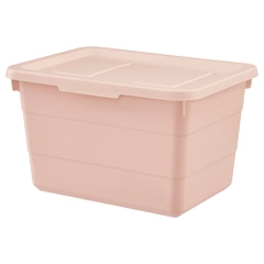 HỘP KÈM NẮP SOCKERBIT IKEA HỒNG 19x26x15 cm