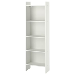 Giá Sách Đứng BAGGEBO Ikea Màu Trắng 50x25x160cm