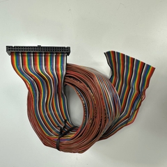 Cáp 5M 17ft CB-X-PIO050 Cable Connector IDC 50 Pin Female 2.54mm Pitch Wire Flat Rainbow Ribbon to 50 Core