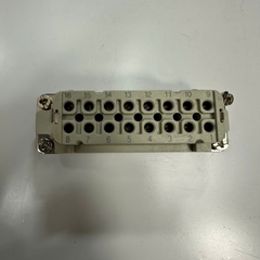 Đầu Jack Connector SIBAS HDC-HA-016-F 16 Pin Female 16A 250V/4KV/3 For Đầu Nối Điện Công Nghiệp Industrial Power Screw Terminal Heavy Duty Insert