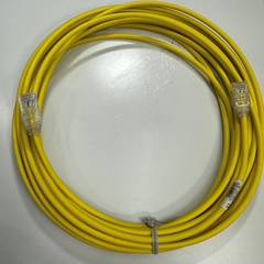 Cáp Mạng 7M 23ft Panduit Patch Cord CAT 6A Performance UTP 28X7MYL Small Diameter OD 4.8mm 4 Pair 28AWG Yellow For Industrial Ethernet Network LAN 10 Gigabit