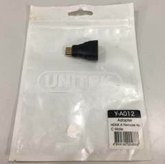 Rắc Chuyển Đổi Tín Hiệu HDMI Mini to HDMI Female Unitek Y-A012 Adapter Connector
