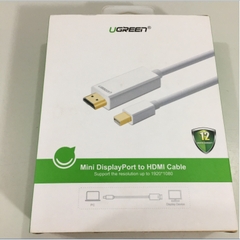 Cáp Chuyển Đổi Tín Hiệu Mini Displayport to HDMI Ugreen UG-10419 White Length 3M