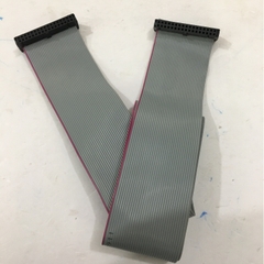 Cáp 34 Pin Flat Ribbon Cable Female to Female 2x17P 34 Wire Grey Dài 1M IDC Pitch 2.54mm - Cable Pitch 1.27mm For HMI Panel CMC CNC PLC