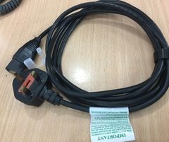 Dây Nguồn I-SHENG SP-62 IS-14 UK Chuẩn 3 Chấu Có Cầu Chì AC Power Cord BS1363 to C13 10A 250V 3X1.0mm Length 2M