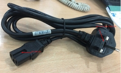 Dây Nguồn Cisco 72-0557 LOROM LR-33A LR-03B AC Power Cord BS1363 IEC60320 IEC C15 UK 10A 250V 3x1.0mm² H05VV-F Cable OD 7.3mm Length 2.5M