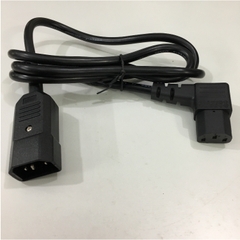 Dây Nguồn VOLEX V1625A Chữ L 90 Độ Vuông Sang Góc Phải PDU AC Power Cord IEC C14 to IEC C13 Right Angle 10A 250V 3x1.0mm² Length 1.2M