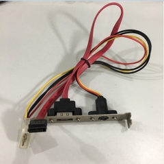 Cáp Chuyển 1 Port SATA to ESATA Plate Adapter Và IDE Molex 4 Pin Power Length 45Cm
