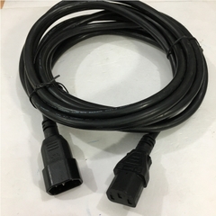 Dây Nguồn Máy Chủ VOLEX V1625BS VAC14LS AC Power Cord C13 to C14 10A 250V 3x1.5mm² 16AWG For UPS PDU APC ARES Eaton Emerson Và Server Rack Length 4M