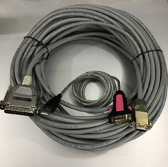 Bộ Combo USB to RS232 Z-TEK Và Cáp Kết Nối Truyền Dữ Liệu Fanuc Fadal RS232 Serial Cable DB9 F to DB25 M CNC DNC Send Program For Computers Length 30M