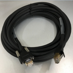 Cáp Kết Nối Máy Camera Công Nghiệp GigE Connection Cat6 S/STP DRC With RJ45 Horizontal Locking Screws Data Cable For Basler Camera Length 5M