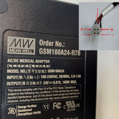 Adapter 24V 6.67A 160W Mean Well Connector Size Molex 4 Pin Female Pitch 4.2mm For Desktop Computer HAGIWARA HPU E100CEBC Power supply DC +24V