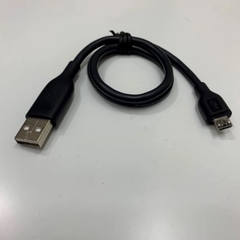 Cáp 0.5M USB 2.0 Male to Micro B-Plug Cable Black For Biến Tần Lenze i550 Motec Frequency Inverter with Computer Communication