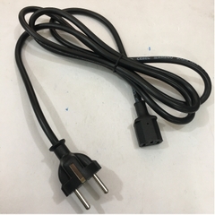 Dây Nguồn VOLEX VNEU16S3 VNC13S Chuẩn 2 Chân Đầu Tròn AC Power Cord Schuko CEE7 Euro Plug to C13 10A 250V 3x0.75mm Length 1.8M